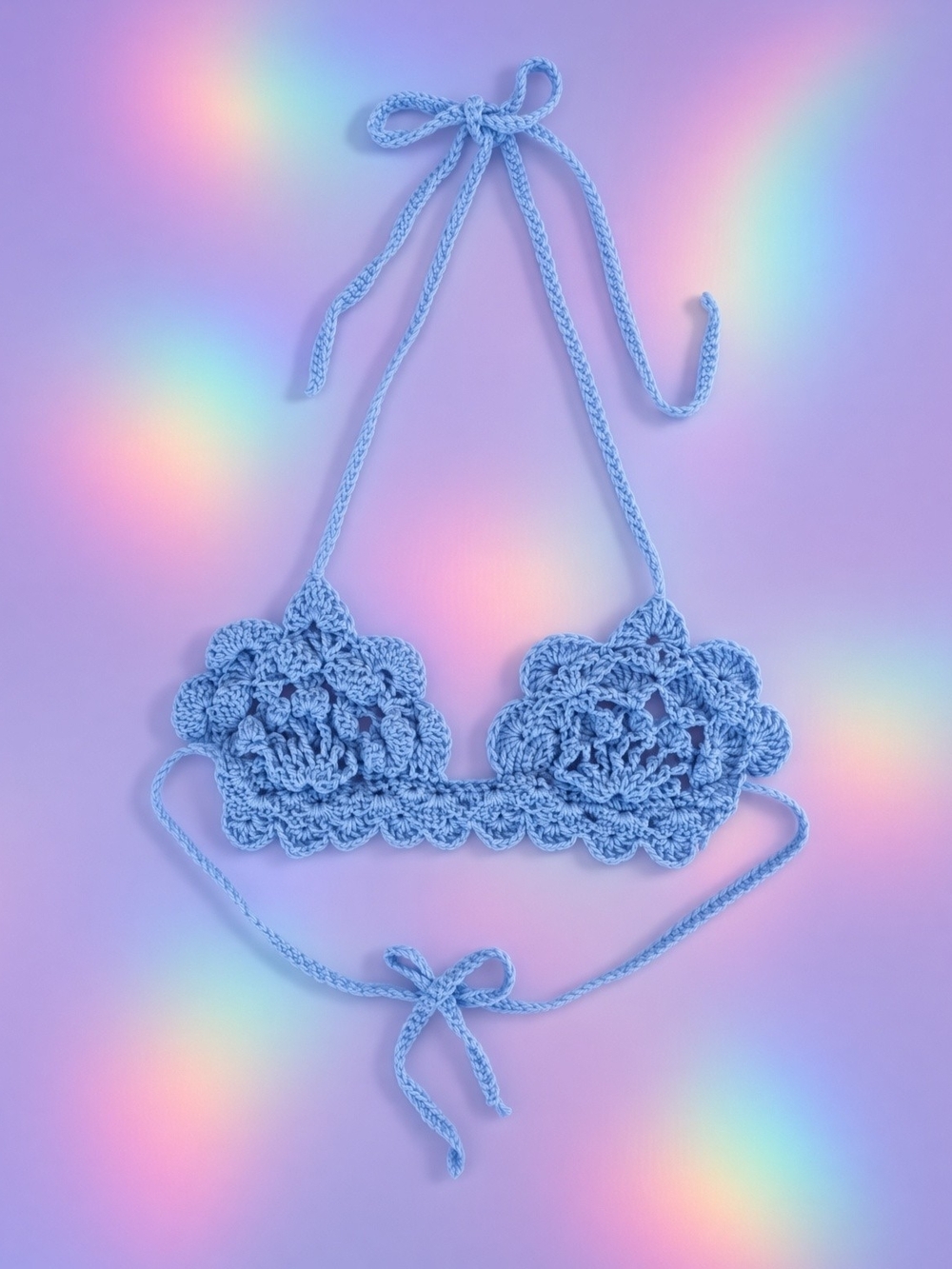 Blue Clam Shell Top